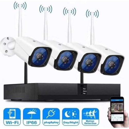 960p 4CH Wireless NVR Kit Wireless IP Camera Outdoor Water-proof