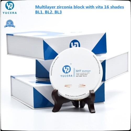 A1 A2 A3 B1 B2 Multilayer Zirconia Block ST ML For Open CadCam System Dental Zirconia Blocks Zirconia Dics Dental Gem
