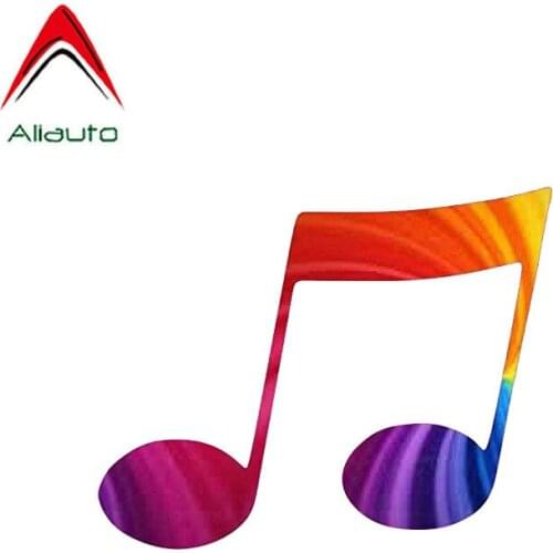 Aliauto Funny Car Sticker Rainbow Gay Music Character Vinyl Decal Cover Scratches for Audi A5 Ford Focus 2 Passat B6,12cm*10cm
