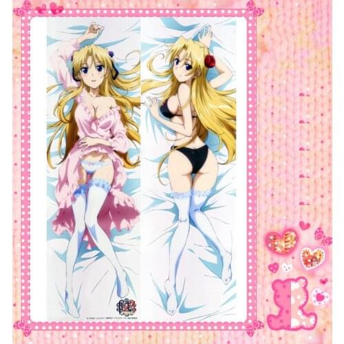 Anime Cartoon Campione Double Bolster Hugging Pillow Case Pillow Cover Pillowcase Peach Skin 2 Way No.4021