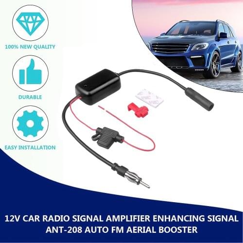 Auto Car Radio FM Antenna Signal 12V Amplifier Booster For Marine Car Vehicle Boat FM Amplifier High Accuracy Universal