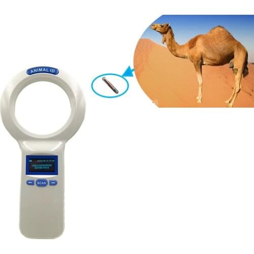 Free shipping FDX-B microchip animal chip camel reader handheld horse scanner for dog,cat,pig,cow ear tag fish identification