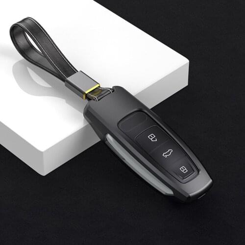 Key Chain Key Case for Audi A6L Key Case A7 A8 Protective Case A5 Remote Control Ring Metal Car Interior