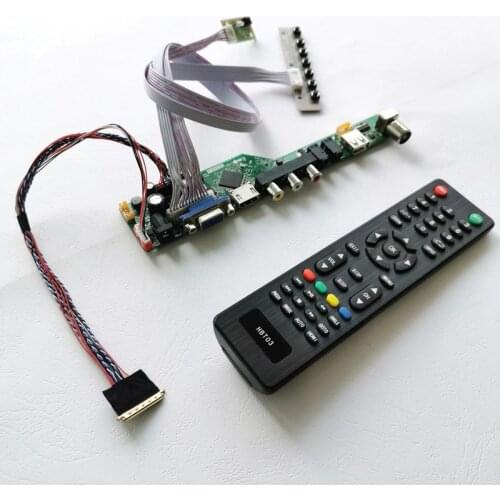 For BT101IW01/BT101IW02/BT101IW03 1024*600 LVDS 40-Pin WLED notebook PC VGA USB RF Remote 10.1" display controller card kit