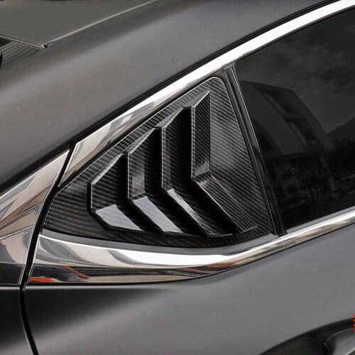 For Lexus ES ES300H ES350 2019 2020 Rear Side Quarter Window Vent Scoop Louver Panel Cover Trim Car Styling