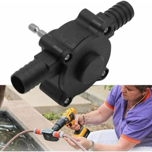 Home Mini Manual Electric Drill Pumps Self-Priming Water Pumps Liquid Water Transfer drill Water Pumps Hose Clip Screw Shelf New