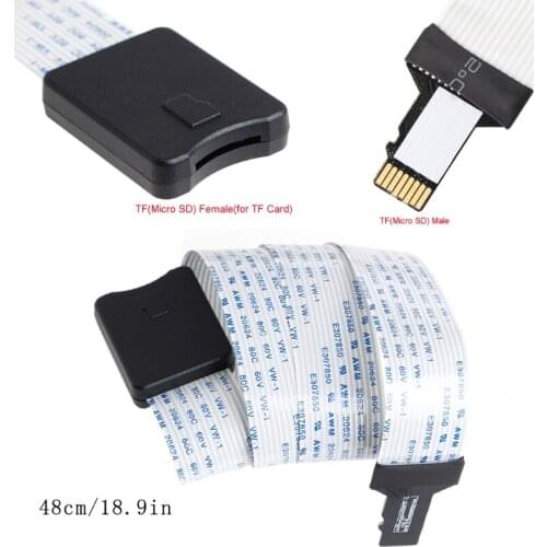TF Male To MicroSD Female Flexible Extension Adapter Cable For Phone GPS TV