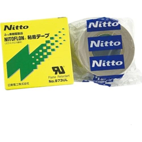 973UL-S T0.13mm*W19mm*L10m Nitto Insulation Tape Nitoflon PTFE Film Adhesive Tapes