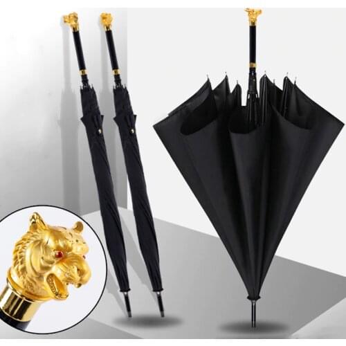 Creative 12 Zodiac Warrior Umbrella High quality Windproof Long Handle Samurai Umbrella Anti UV knight Sword Self-Defense