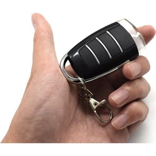 Metal RF Wireless Two Buttons Remote Controller Learning Code Transmitter​ 433MHz For Garage Gates Doors New