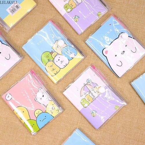Sumikko Gurashi Cartoon DIY Mini Notebook Diary Pocket Notepad Anime Action Figure Memo Planner Book Bookmark Cute Stationery