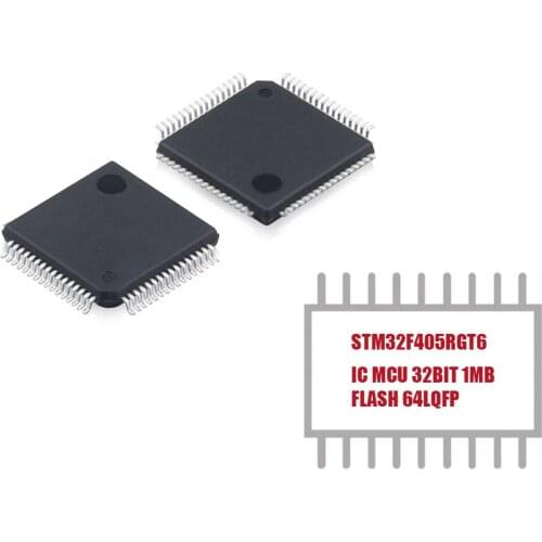 My Group Asia 1PCS STM32F405RGT6 IC 32-Bit 168MHz 1MB (1M x 8) FLASH 64-LQFP (10x10) ARM Cortex-M3 series Microcontroller
