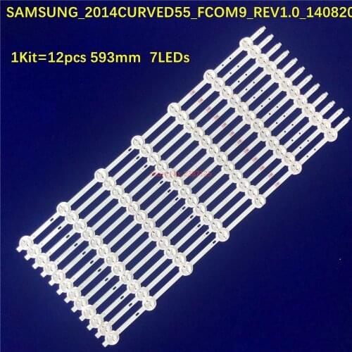 100% New 12pcs/Kit LED strips for 55 TV TX-55CR430B TX-55CR430E 55PUS8909C/12 LTDN55XT810 BN96-01206A BN96-01206B BN96-01206C