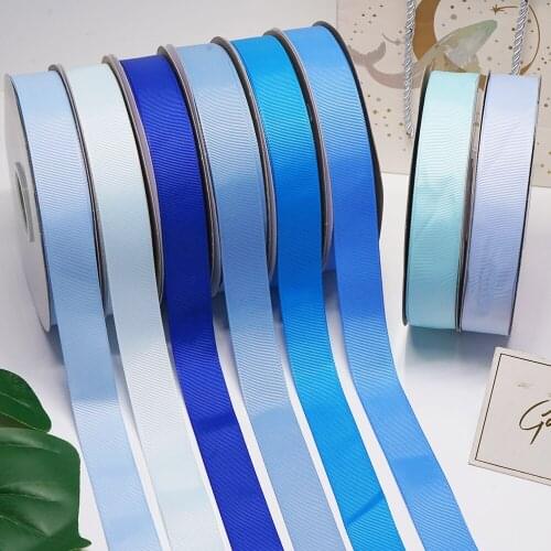 100% polyester solid color plain Grosgrain Ribbon 100Y/color
