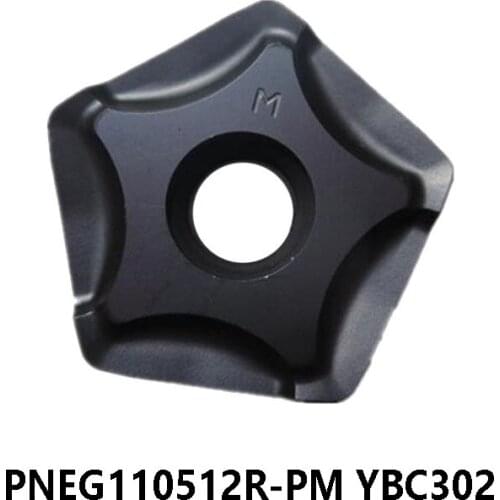 Original PNEG110512 PNEG110512R-PM YBC302 Inserts CNC Milling Cutter General Purpose for processing Steel PNEG 110512