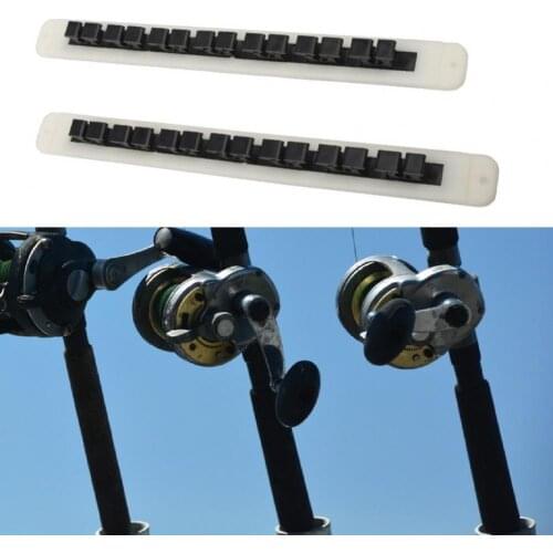 2pcs PVC black fishing rod display stand fishing wall-mounted storage fishing rack wall-mounted fishing rod suitable for garage
