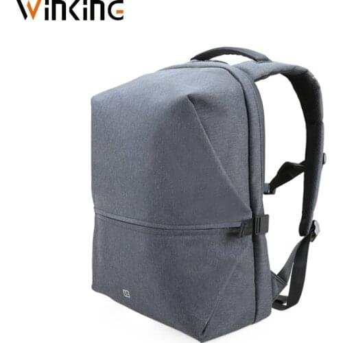 Winking Casual Men Backpack Waterproof Travel Backpack USB Charging Laptop Backpack 15-15.6 inch School Bags for Teenage Boys