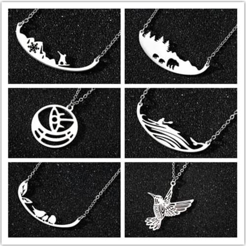 YiuStar Exquisite Fashion Rose Gold Animal Female Pendant Necklace Personalize Mini Kitten Tiger Valentines Day Gift ожерелье