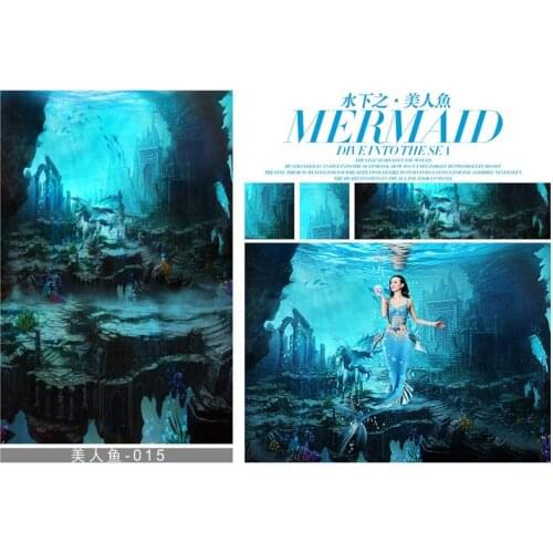 Mysterious mermaid Fotografia background photo vinyl wedding photo backdrop for photography studio accessories photophone M-014