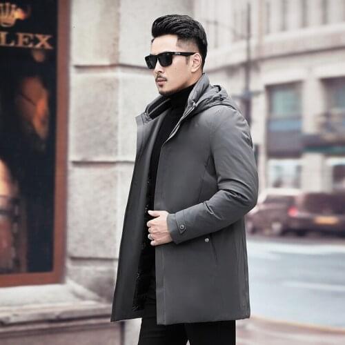 Plus size 10XL 9XL 8XL Winter Duck Down Mens Brand Clothing 90% White Duck Down Jackets Hooded Seamless Warm Down Jackets