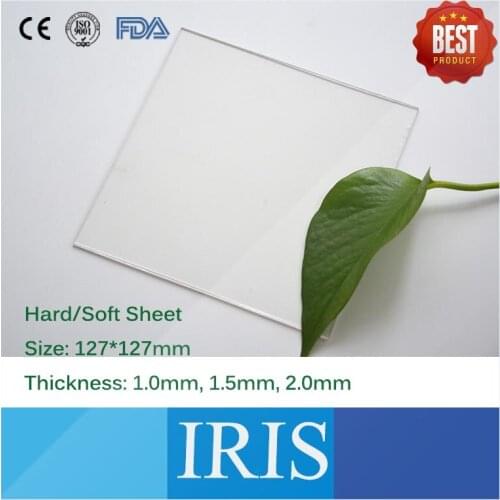 5 Bags Soft and Hard 127*127mm Thickness 1.0mm 1.5mm 2.0mm Square Sheets Denture Vacuum Forming Orthodontic Film For Mouthguard