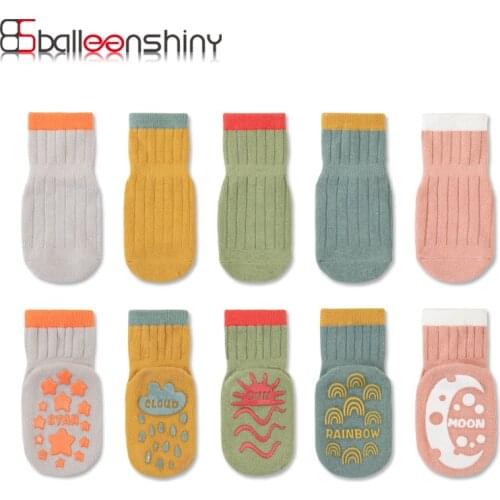 Balleenshiny Infant Baby Socks Spring Autumn Baby Socks Girls Cotton Newborn Boy Toddler Socks Kids Children Clothes Accessories