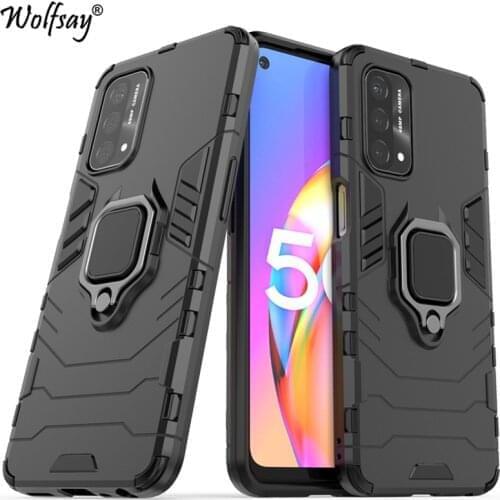 For Oppo A54 5G Case Bumper Hard Armor Magnetic Suction Stand Full Edge Back Cover For Oppo A54 5G Case For Oppo A54 5G 6.5 inch