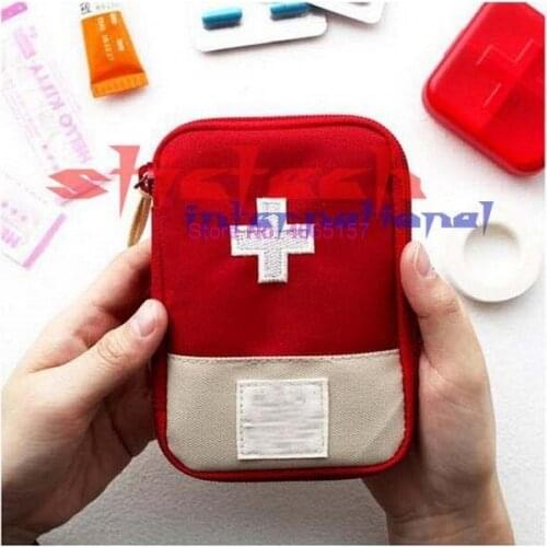By dhl or ems 200pcs High Quality New Mini Outdoor Medicine Pouch Camping Hiking Survival Bag Travel Emergency First Aid Kit Bag