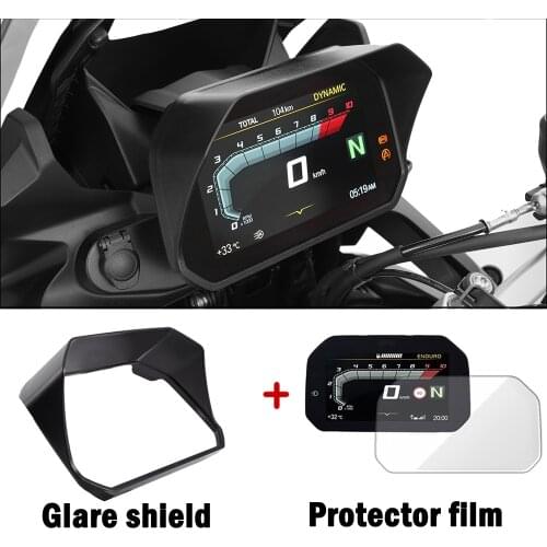 For BMW R1200GS R1250GS LC Adventure Motorcycle Speedometer Sun Visor With Film Protector for BMW GS1200 Adventure F850GS F750GS