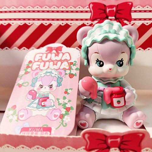 FUWA Family Mysterious Surprise Bag Sweet Raspberry Tea Party Blind Box Cartoon Cute Collection Display Toy Birthday Gift Model