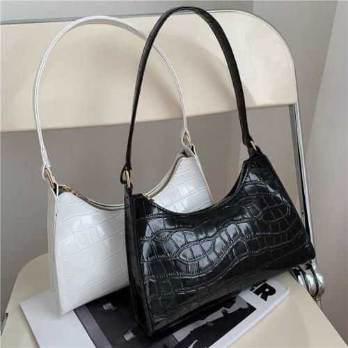 2021 Hot Sale Fashion Exquisite Shopping Bag Casual Women Totes Shoulder Bags Female Leather Solid Color Underarm bag