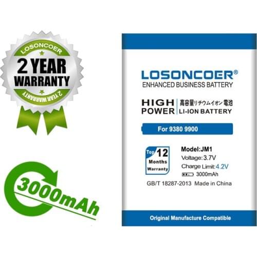 LOSONCOER Battery 3000mAh J-M1 JM1 Battery For BlackBerry Bold 9790 Curve 9380 9930 Torch 9860 9850 Bold Touch 9900