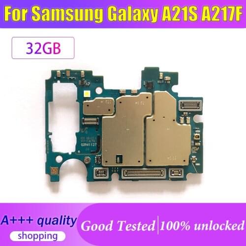 High Quality For Samsung Galaxy A21S A217F Motherboard,Unlocked For Samsung Galaxy A21S A217F Logic Board Mainboard With chips