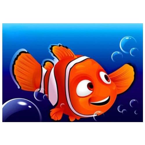 Cartoon Fish Anime Child Car Square Diamond Painting Diamond Embroidery Full Round Paste Cross Stitch Home Decoration Paintings