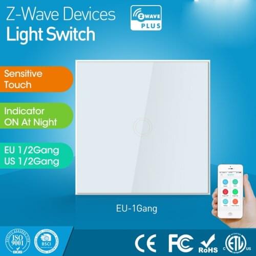 NEO Coolcam ZWave Plus 1CH Wall Light Touch Switch EU 868.4MHZ Compatiable With Smartthings,Vera Fibaro Aeotec