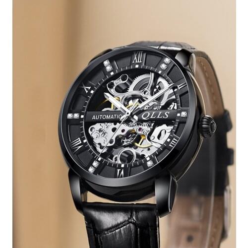 Fashion Mens Skeleton Watches Top Brand Luxury Mechanical Wristwatches Swiss Movement Sport Male Wrist Watch Relogio Masculino