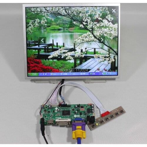HD MI VGA DVI Audio lcd controller board NT68676+12.1inch AC121SA01 800x600 industrial lcd panel