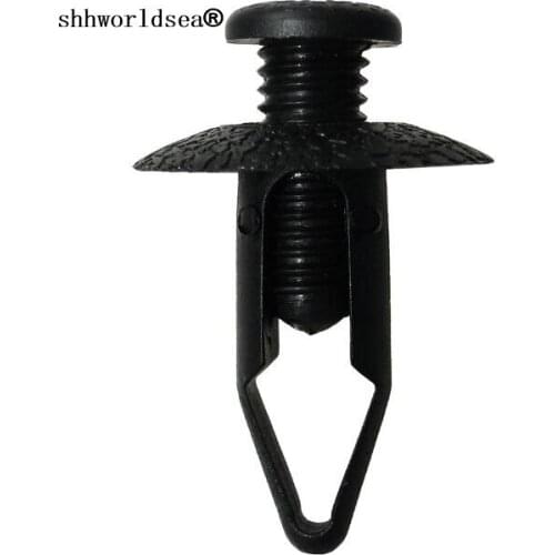 Shhworldsea 100pcs car clip and fastenerfront bumper fascia push type retainer for mitsubishi MB547808 Nissan 63854-01A00