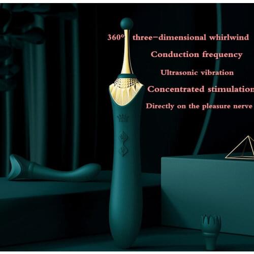 ZALO High-end G-spot Vibrator Soft Silicone Clitoral Stimulation Usb Double Motor Nipple Massager Adult Sex Toys for Women