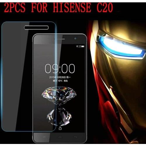 2PCS Full Glue Tempered Glass For Hisense C20 Protective Film 9H Screen Protector For Hisense C20 C20S KingKong II