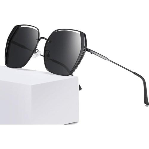 Hot sale square sunglasses for women polarized uv400 pink sunglasses in summer eyewear