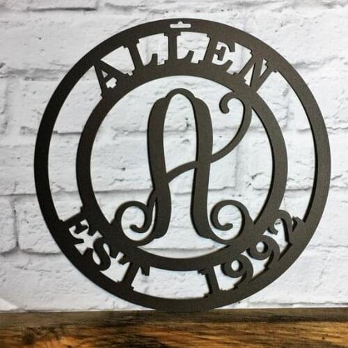 Family Name Signs | Last Name, Family | Last Name Established Sign.Personalized Wedding Gift, Family Established Sign