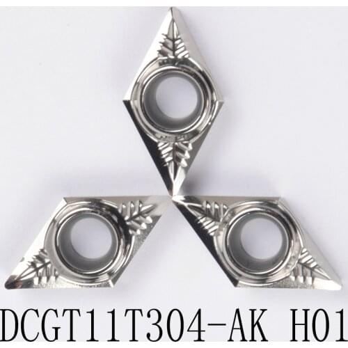 10pcs DCGT11T304-AK H01 Cutting Tool turning tool Tools AL TIN Alloy Inserts blade High cost performance