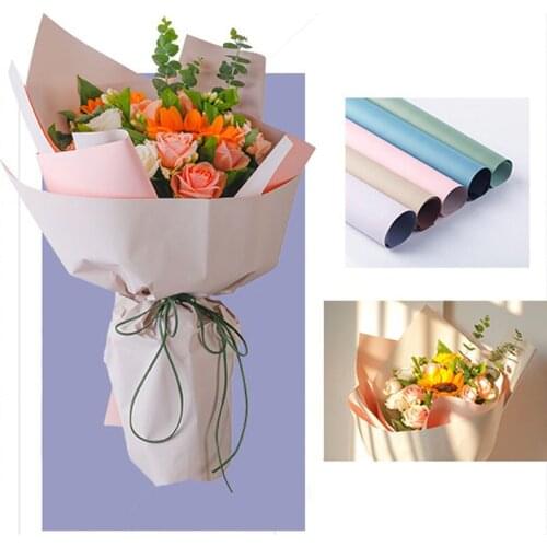 20 pcs/lot Craft Flower Wrapping Paper For Flowers Decorative Kraft Vellum Gift Tissue Paper Wrapping Festive Decoration ZCZ011