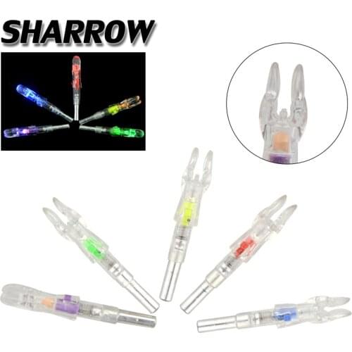 6/12pc Arrow Nock For ID5.3mm LED Arrow Shaft Automatically Lighted Arrow Nock Illumination Outdoor Hunting Shooting Accessories
