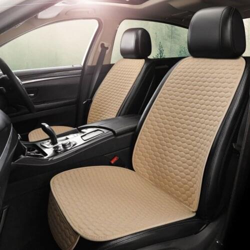 Car Seat Cover Flax Cushion Auto Breathable seat Protector universal size car seat cushion Auto Front Seat Protector