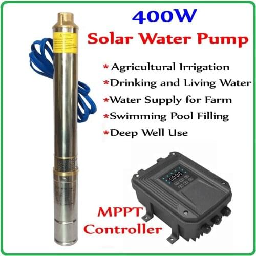 300W 400W 550W 600W DC48V Brushless high-speed solar deep water pump with permanent magnet motor for home & agriculture & farm