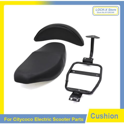 Large Cushion Double Seat Cushion Full Set Of Backrest Soft Seat With Bracket For Citycoco Modified Accessories parts