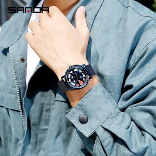 BASID Top Brand Luxury Car Wheel Watches Mens Sports Quartz Watch Casual With Rim Hub Gentleman Clocks Male Stylish Business