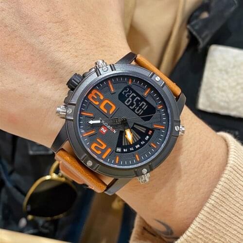 NAVIFORCE Business Luxury Brand Men Watch Military Sport Watches Man Quartz Week Display Wristwatch Male Clock Relogio Masculino